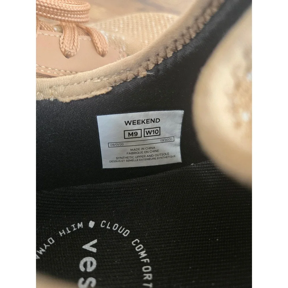 Vessi Weekend Sneakers Tan Waterproof Mens 9 Women 10 Low Top Casual Shoes